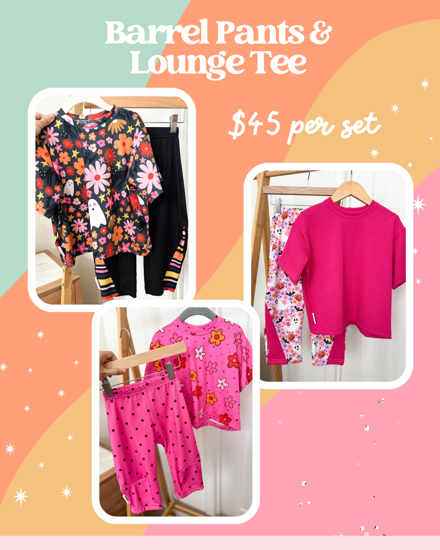 Barrel Pants & Lounge Tee SET