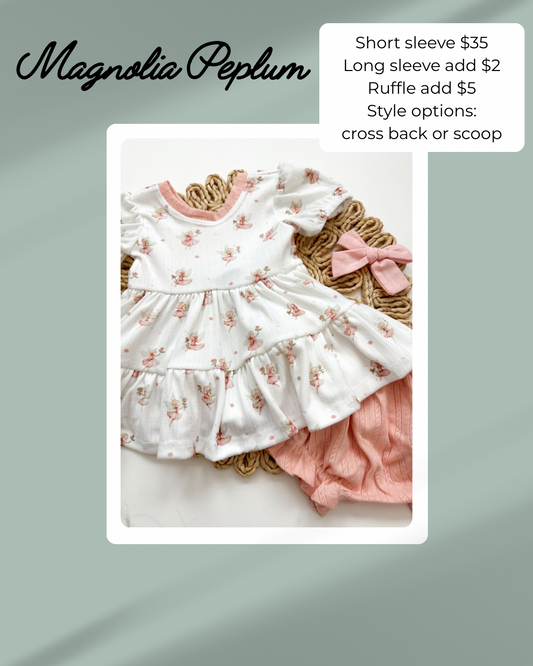 Magnolia Peplum