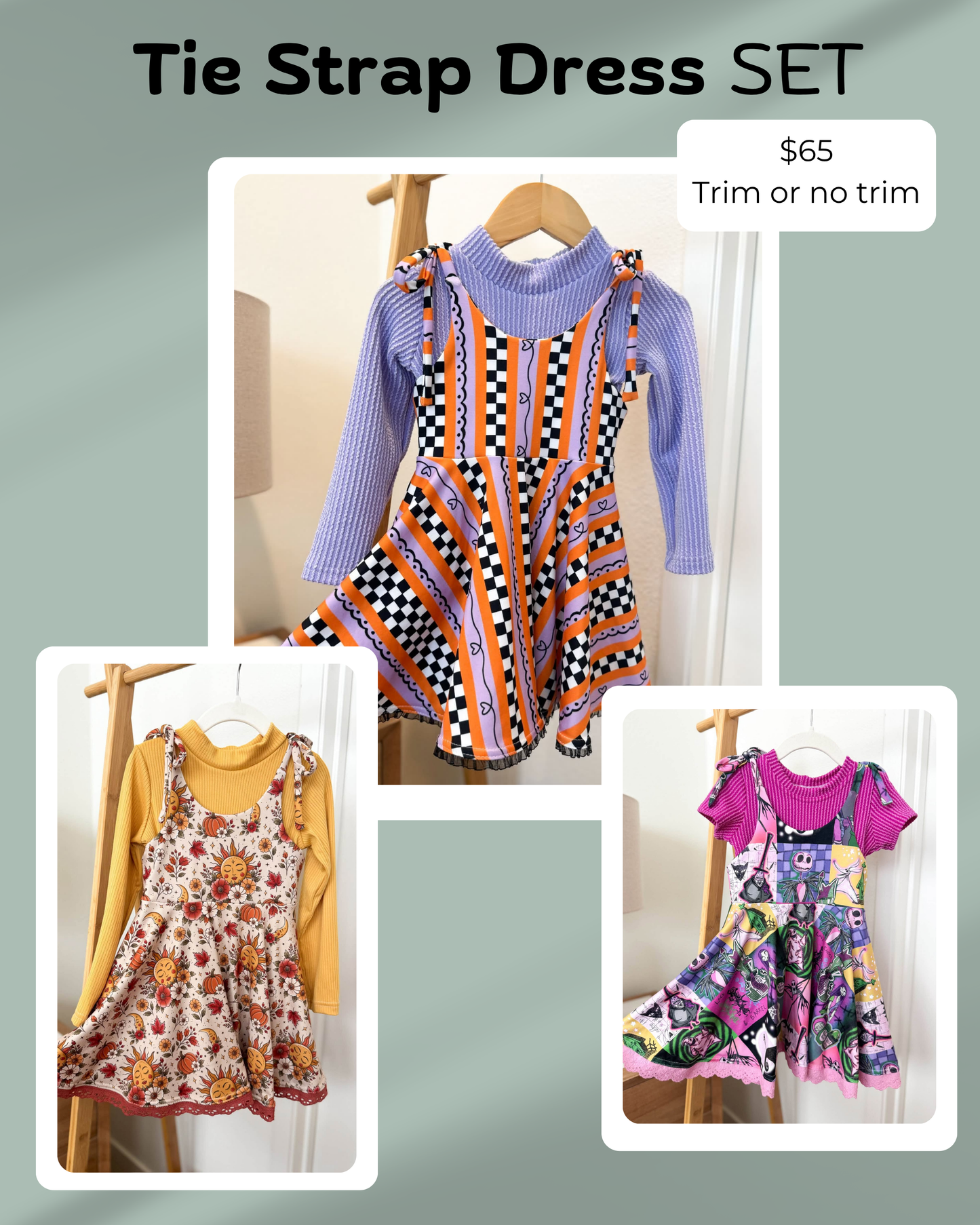 Tie Strap Dress SET